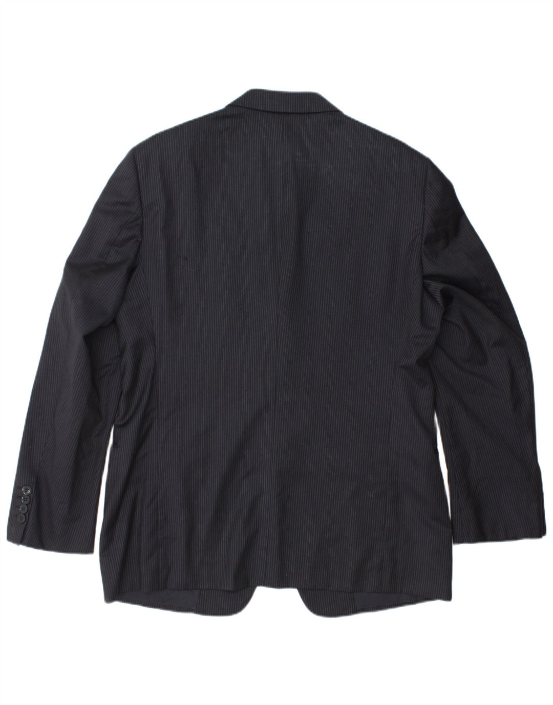 ARMANI COLLEZIONI Mens Blazer Jacket IT 54 2XL Navy Blue Pinstripe