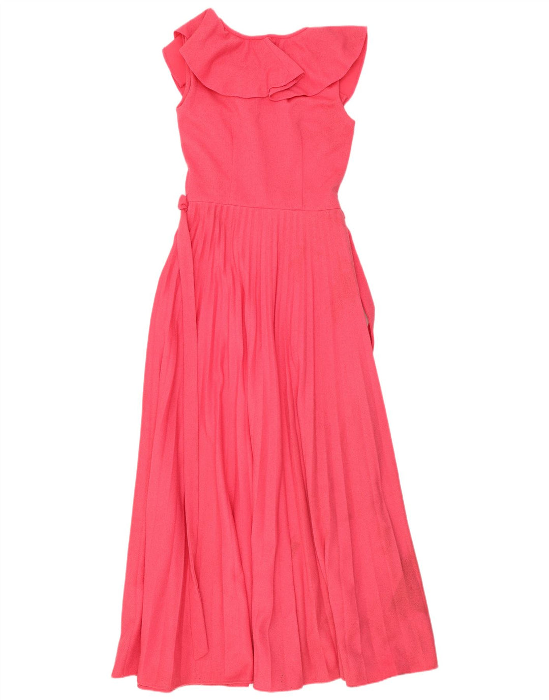 Vintage ærmeløs maxikjole til kvinder UK 12 Medium Pink