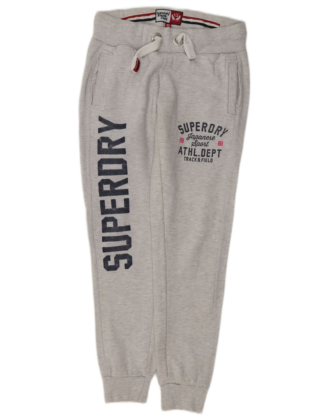SUPERDRY træningsdragt til kvinder Joggers UK 10 Small Grey