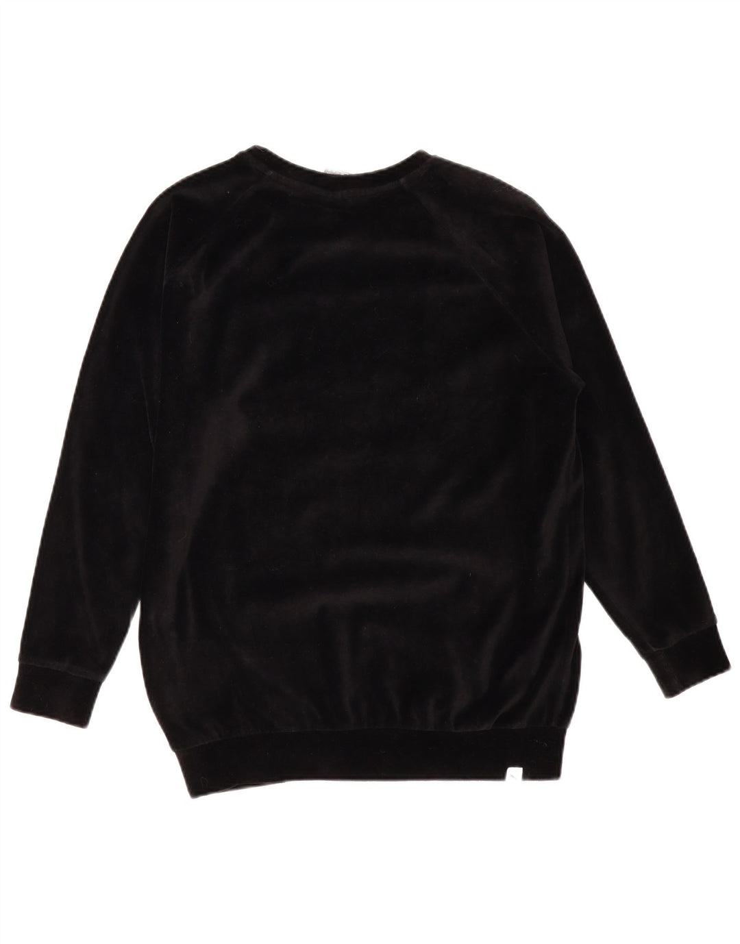PUMA Dame Oversized grafisk sweatshirt Jumper UK 12 Medium Sort Bomuld