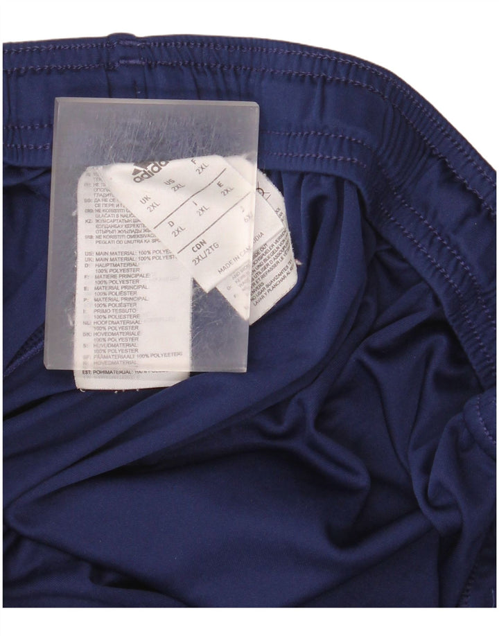 Adidas Herre Climalite Sportshorts 2XL Navy Blue Polyester