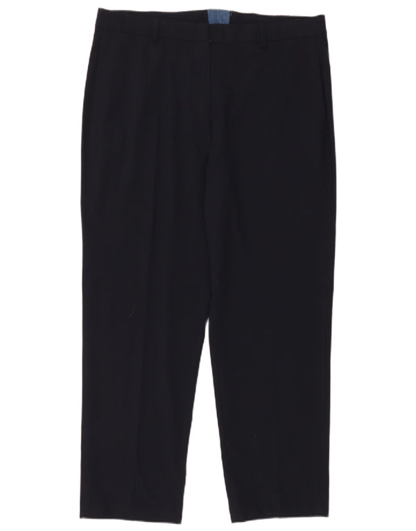 Marks & Spencer koniske chinobukser til kvinder UK 14 Large W36 L28 Marineblå
