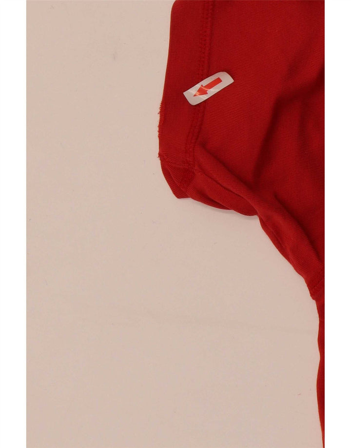 Champion Herre Grafisk T-Shirt Top Stor Rød Bomuld