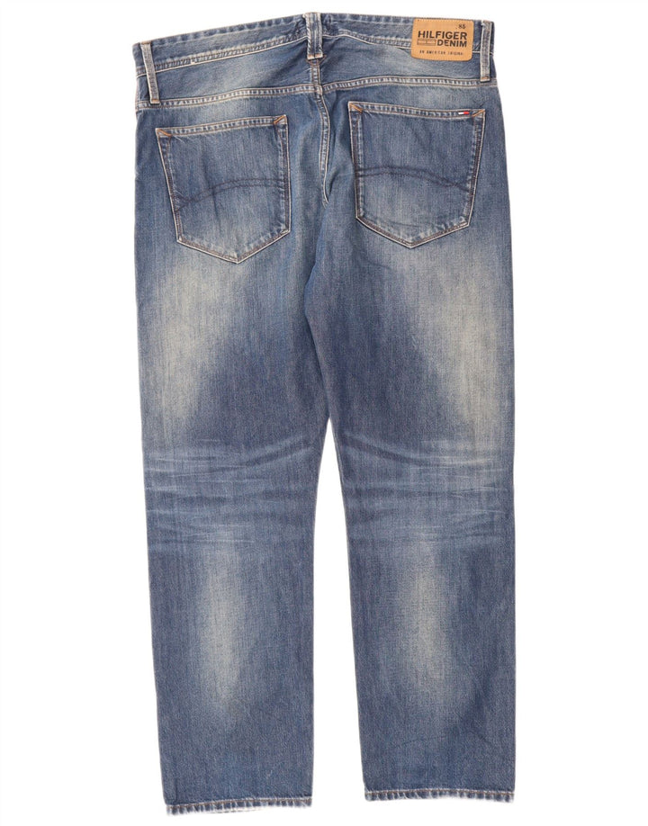 Tommy Hilfiger Herre Straight Jeans W36 L30 Blå Bomuld