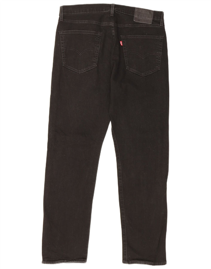 Levi's Herre 502 tilspidsede jeans W34 L32 Sort