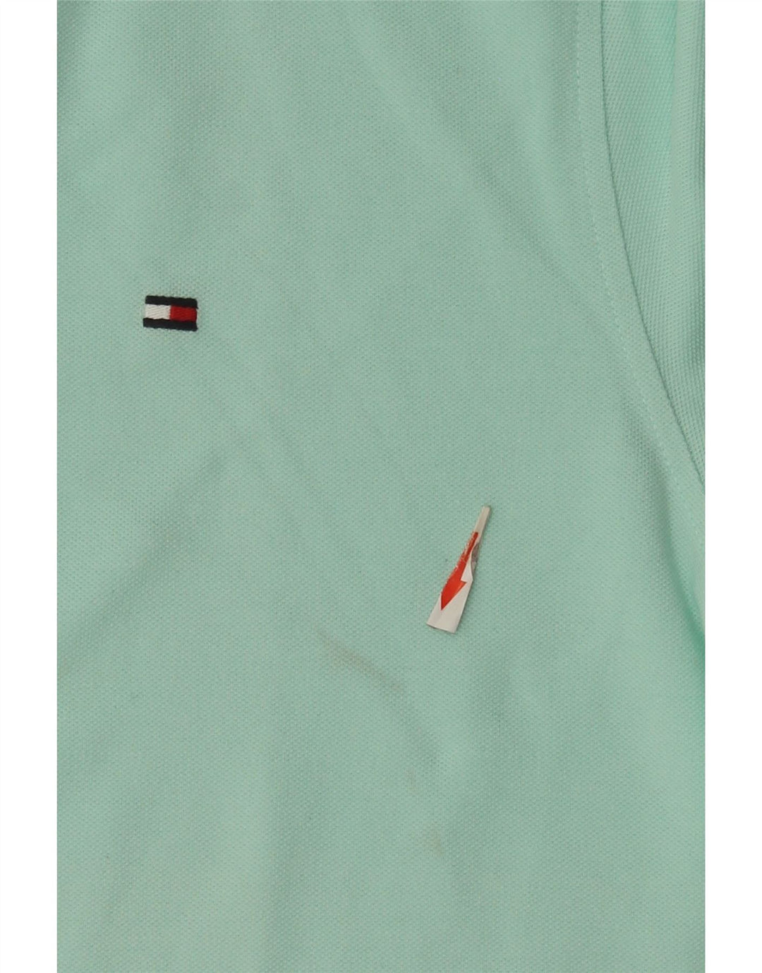 Tommy Hilfiger Herre Regular Fit Polo Shirt Medium Turkis Bomuld