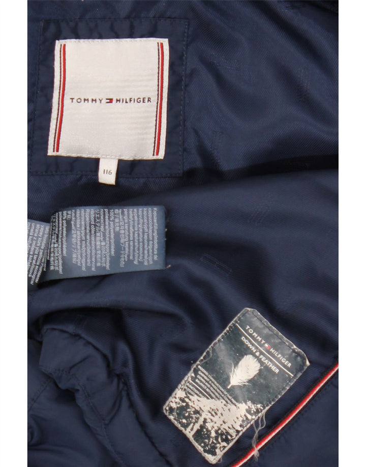 Tommy Hilfiger drenge polstret jakke 5-6 år marineblå polyester