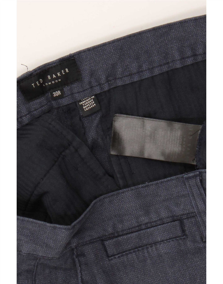 Ted Baker Herre Slim Chino Bukser W30 L31 Marineblå Polyester