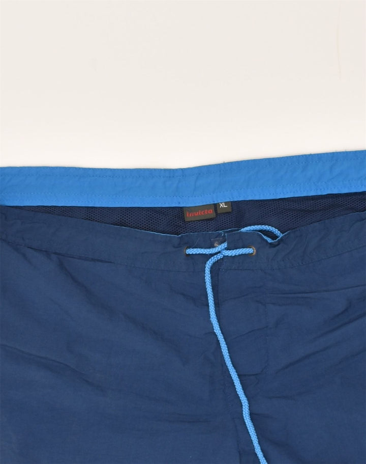 INVICTA Mens Swimming Shorts XL Navy Blue Striped Polyester | Vintage Invicta | Thrift | Second-Hand Invicta | Used Clothing | Messina Hembry 