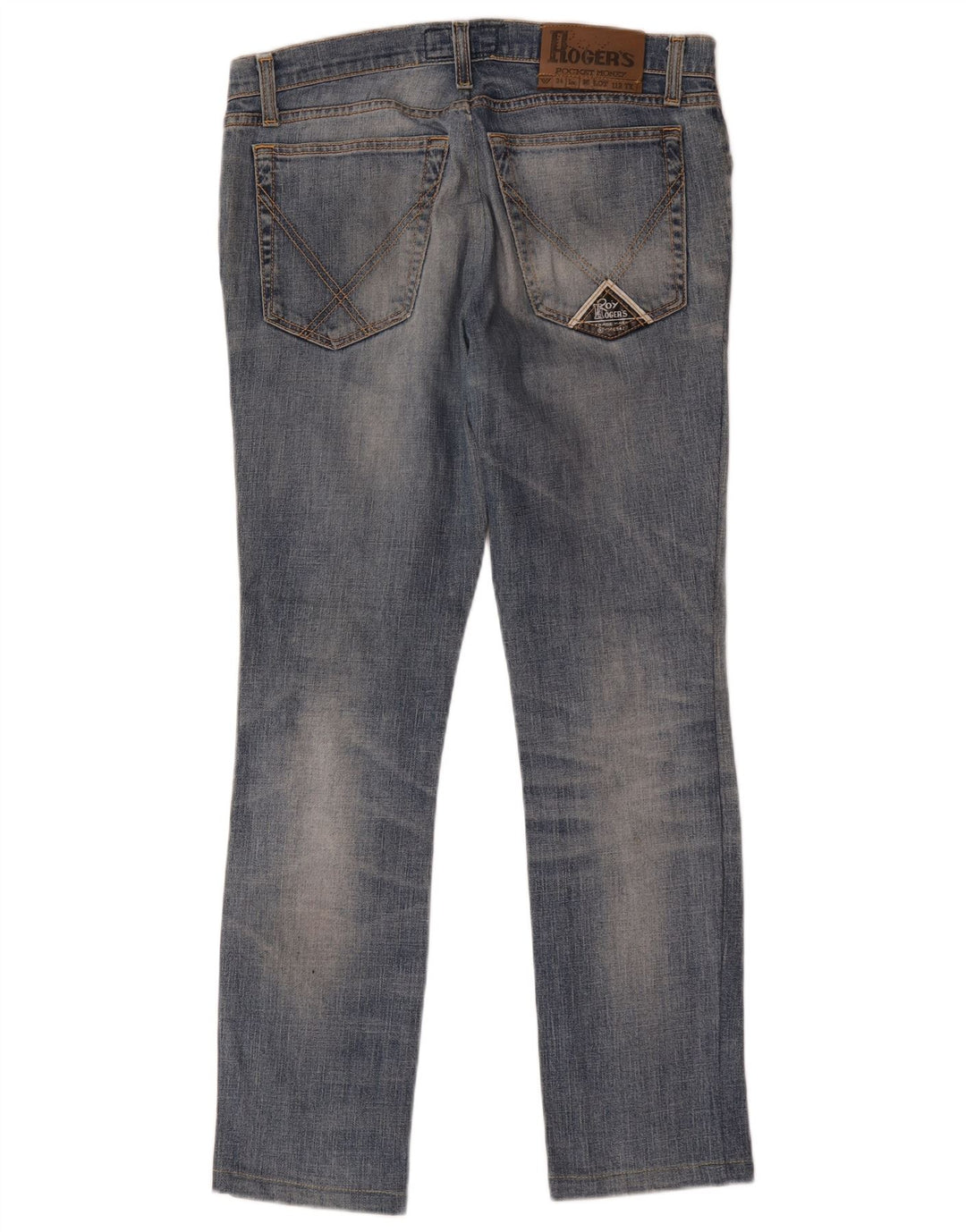 Roy Rogers Dame Slim Jeans W34 L30 Blå Bomuld