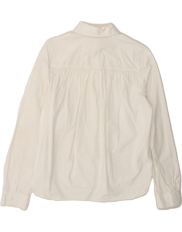 COS Womens Shirt US 4 Small White Cotton