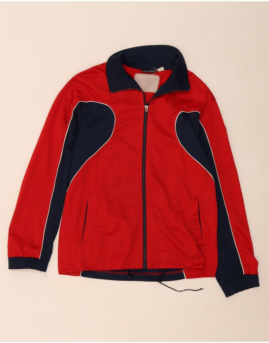 LOTTO Boys Tracksuit Top Jacket 15-16 Years XL Red Colourblock