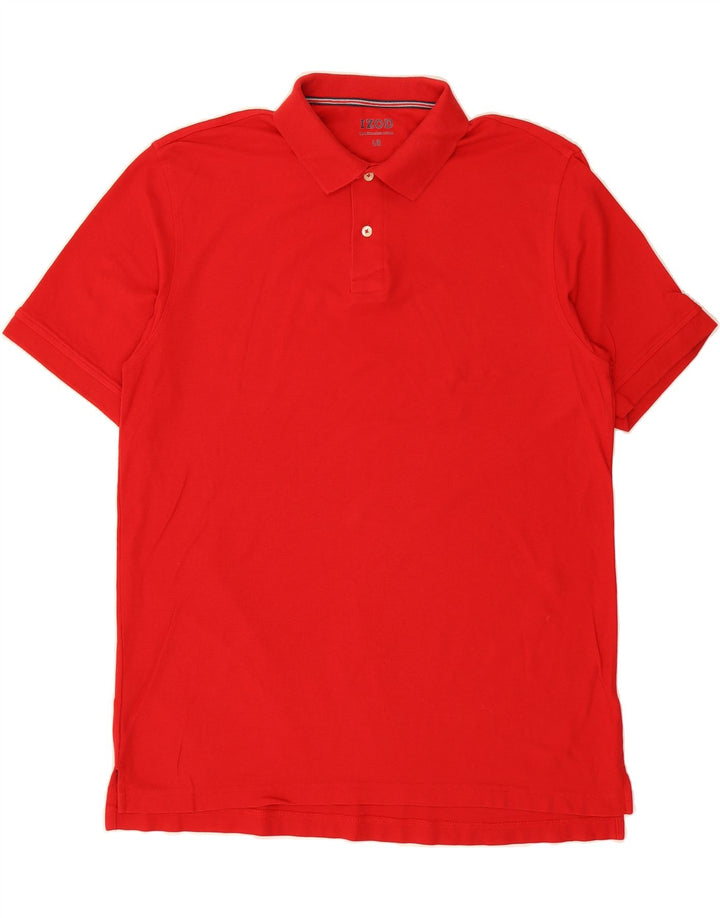 IZOD Mens Polo Shirt Large Red Cotton Vintage Izod and Second-Hand Izod from Messina Hembry 