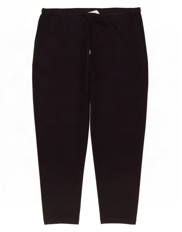Marks & Spencer Dame træningsdragt Bukser Joggers UK 16 Large Black Viscose