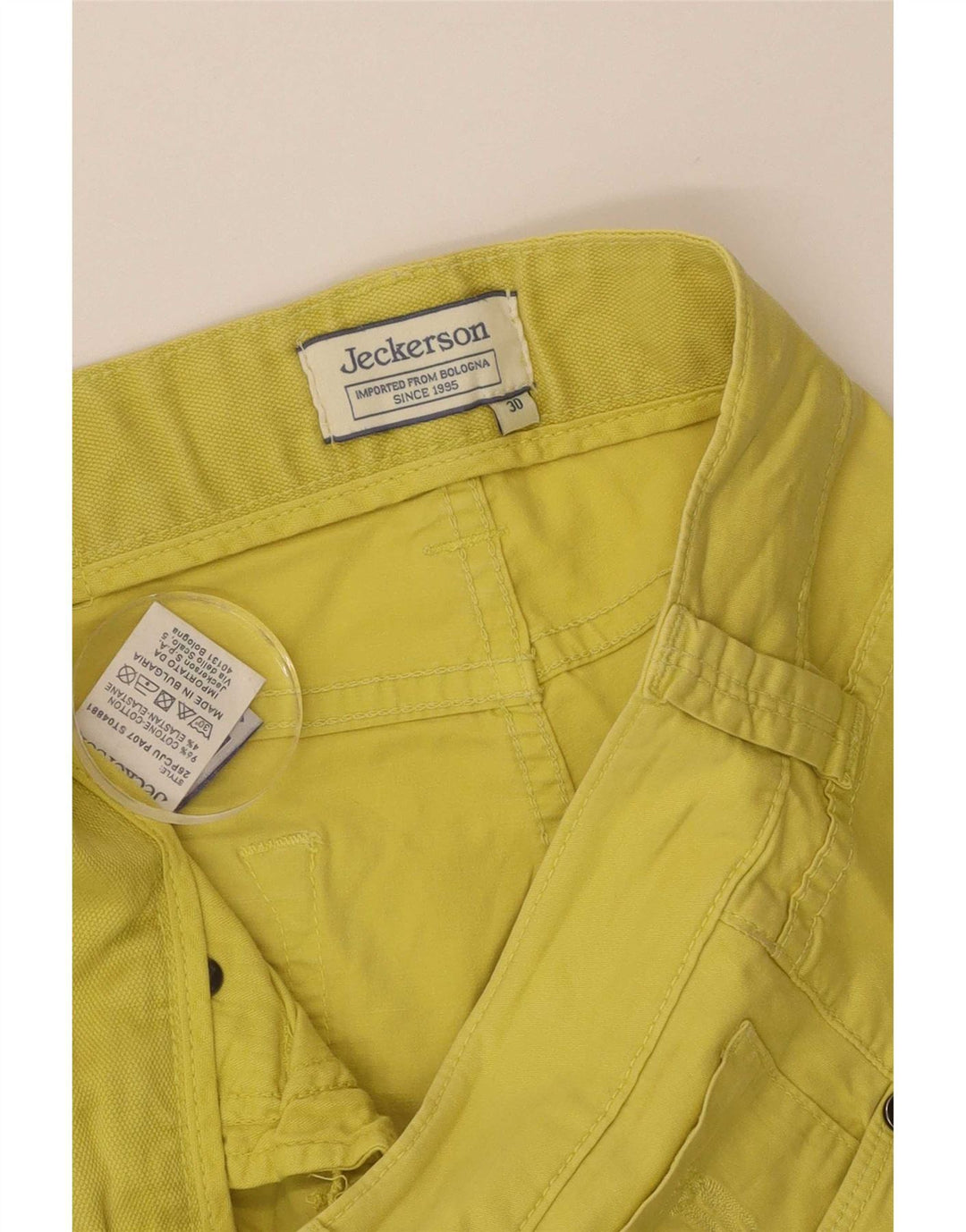 Jeckerson Herre Bermuda Shorts W30 Medium Gul Bomuld