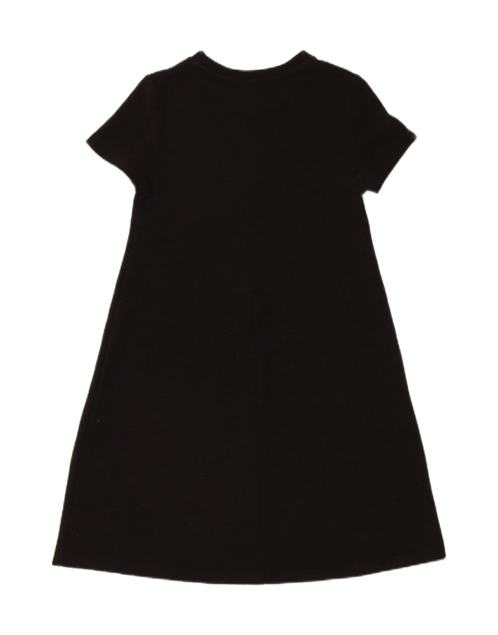 ZARA Womens T-Shirt Dress UK 10 Small Black Polyester Vintage Zara and Second-Hand Zara from Messina Hembry 