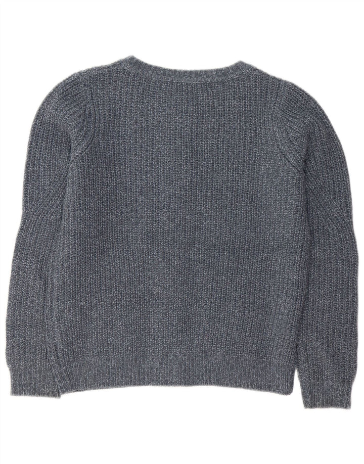 Marks & Spencer Dame Cardigan Sweater UK 10 Small Grey Flecked Acryl