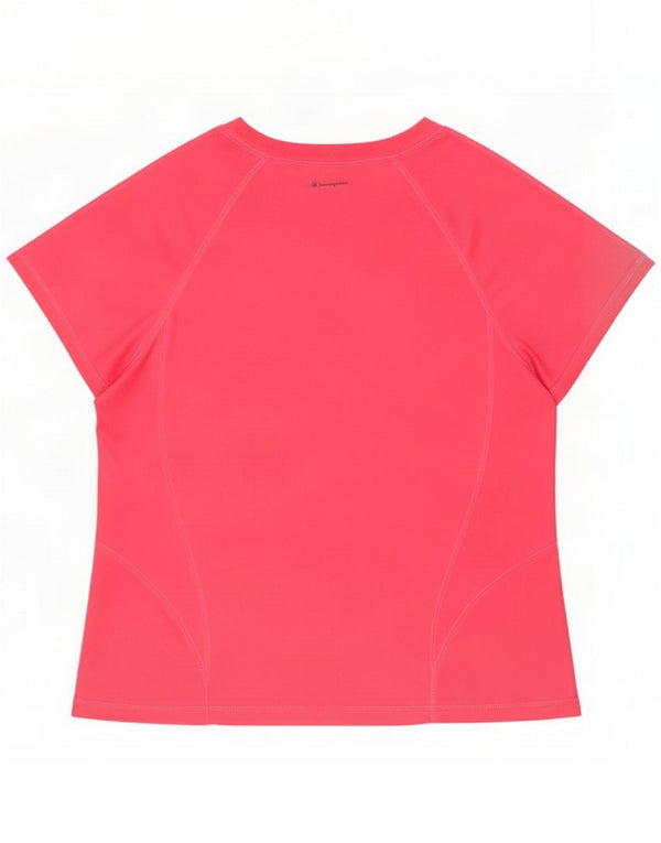 Champion Dame T-Shirt Top UK 18 XL Pink Polyester