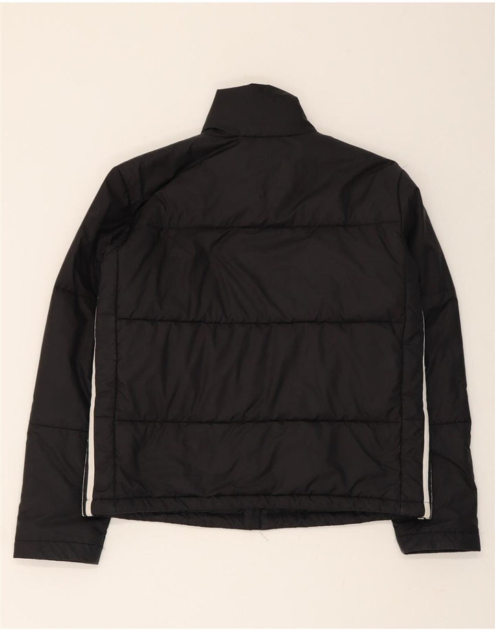ADIDAS Womens Oversized Padded Jacket UK 8 Small Black Polyester Vintage Adidas and Second-Hand Adidas from Messina Hembry 