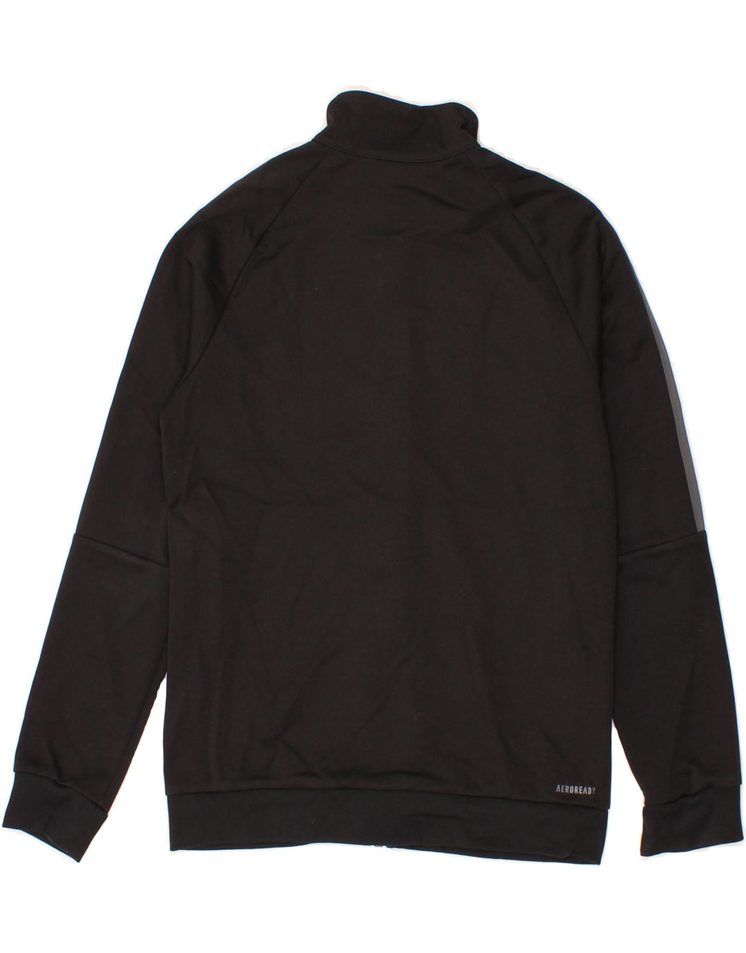 ADIDAS Boys Aeroready Tracksuit Top Jacket 11-12 Years Black Polyester Vintage Adidas and Second-Hand Adidas from Messina Hembry 