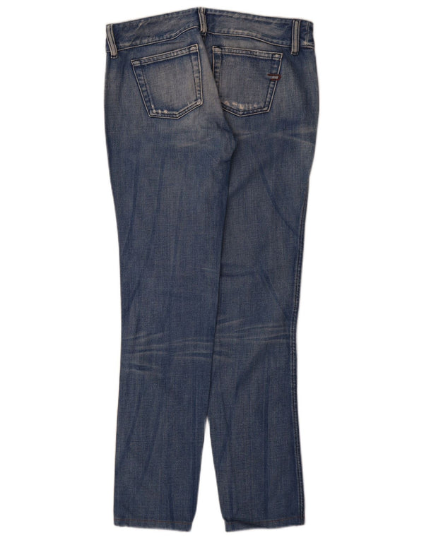 DIESEL Womens Distressed Slim Jeans W29 L32 Blue Cotton