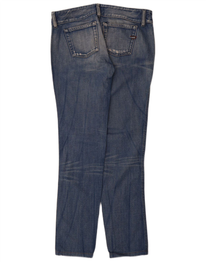 DIESEL Dame Distressed Slim Jeans W29 L32 Blå Bomuld
