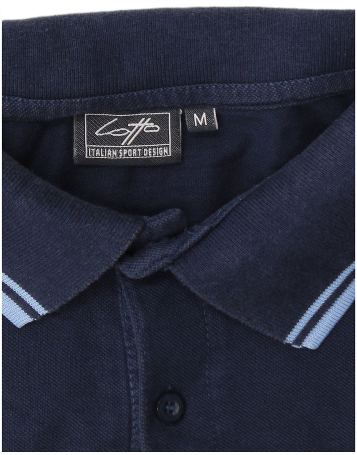 Lotto Herre Polo Shirt Medium Marineblå Stribet