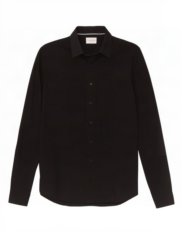 Calvin Klein Herre Extra Slim Fit Skjorte Størrelse 38 15 Medium Sort