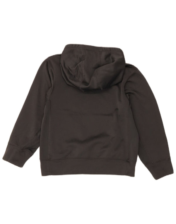 Nike drenge Therma-Fit grafisk hættetrøje trøje 8-9 år lille grå polyester