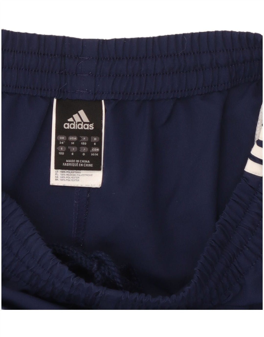 ADIDAS Sportshorts til mænd Large Navy Blue Colourblock Polyester