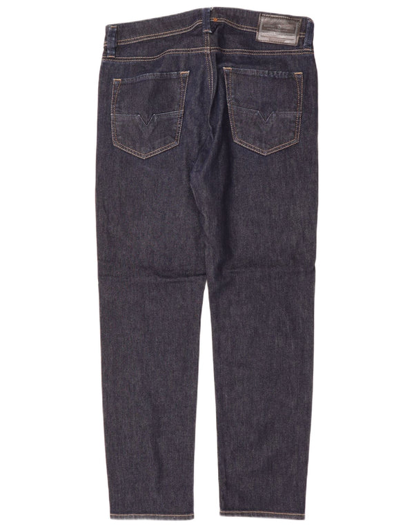 DIESEL Herre Larkee-Beex Straight Jeans W32 L30 Marineblå Bomuld