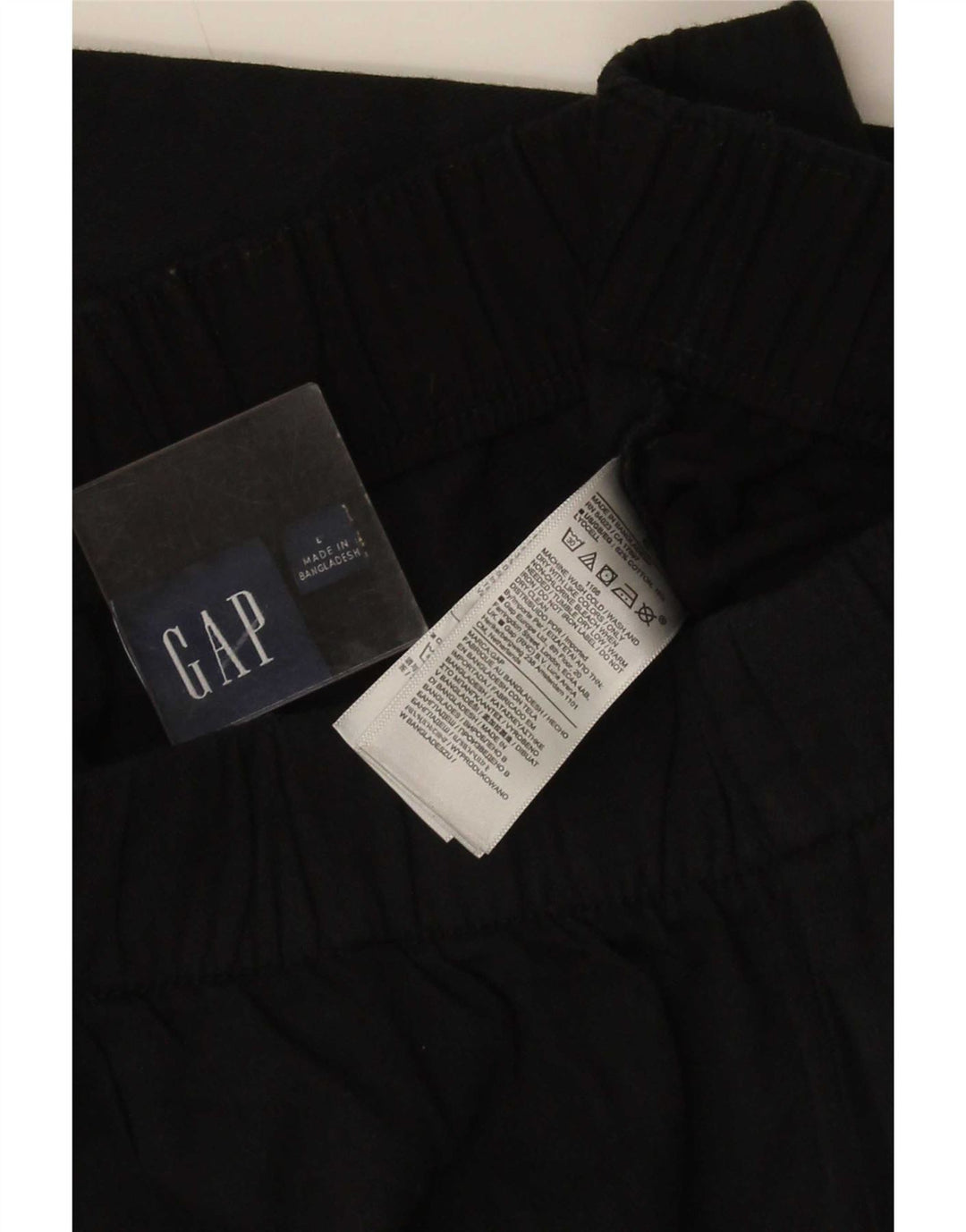 Gap Womens Straight Cargo Bukser Large W34 L29 Black Bomuld
