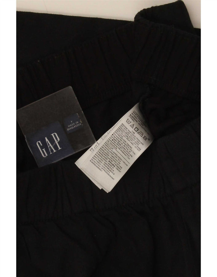 Gap Womens Straight Cargo Bukser Large W34 L29 Black Bomuld