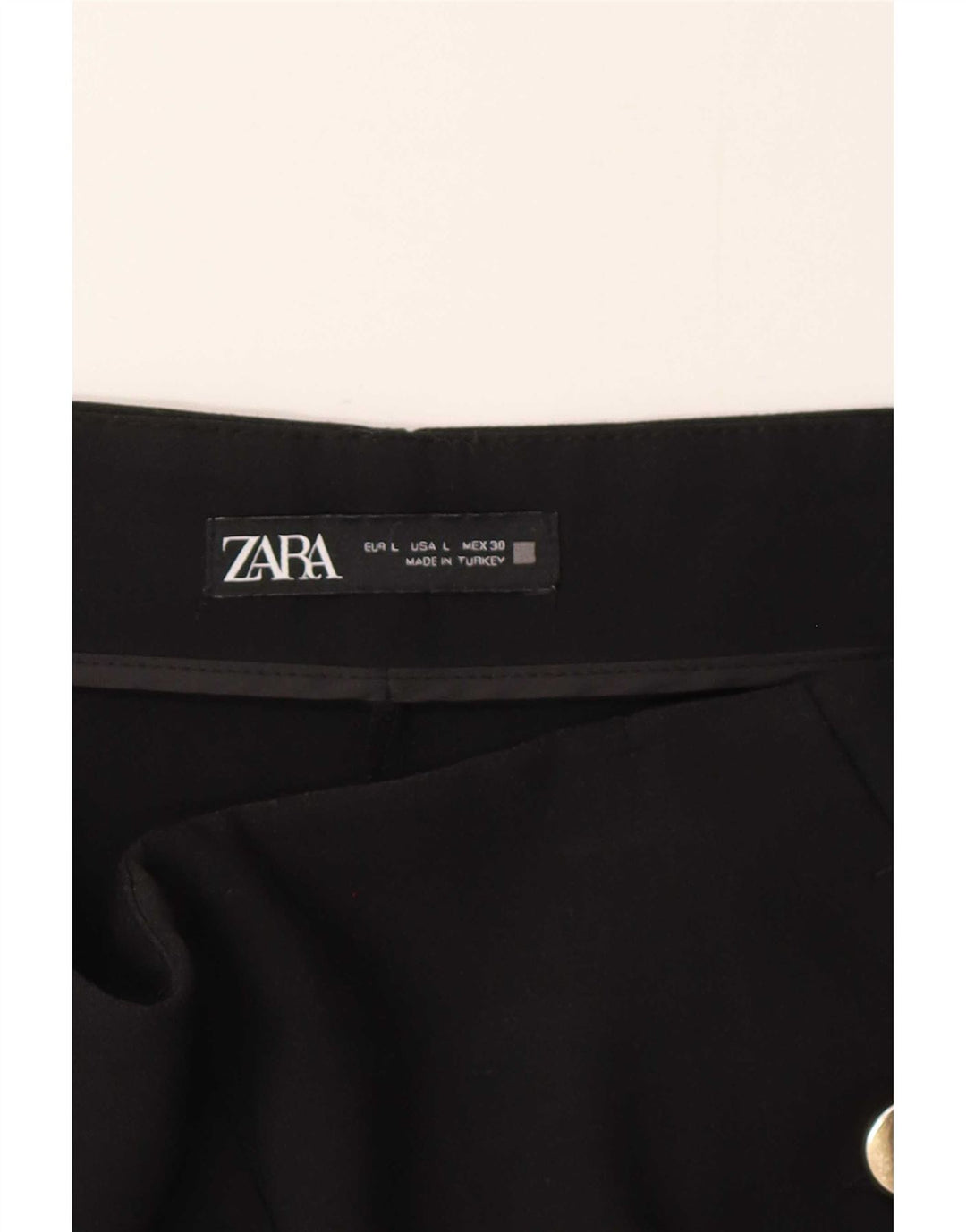 Zara Casual Shorts til kvinder Large W30 Sort