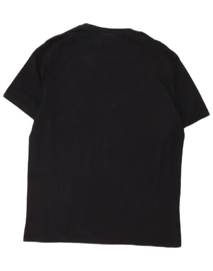 Gas Herre Grafisk T-Shirt Top Stor Sort Bomuld
