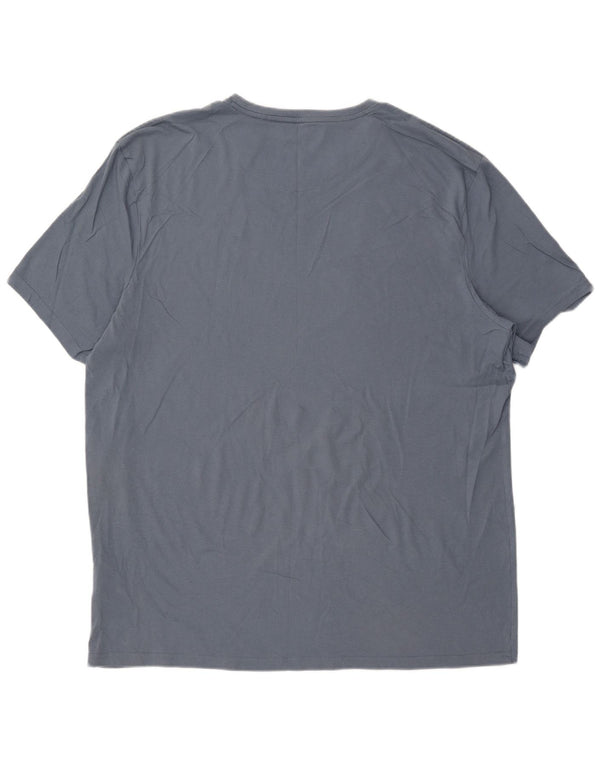 U.S. Polo Assn. Herre grafisk T-shirt top 3XL blå bomuld