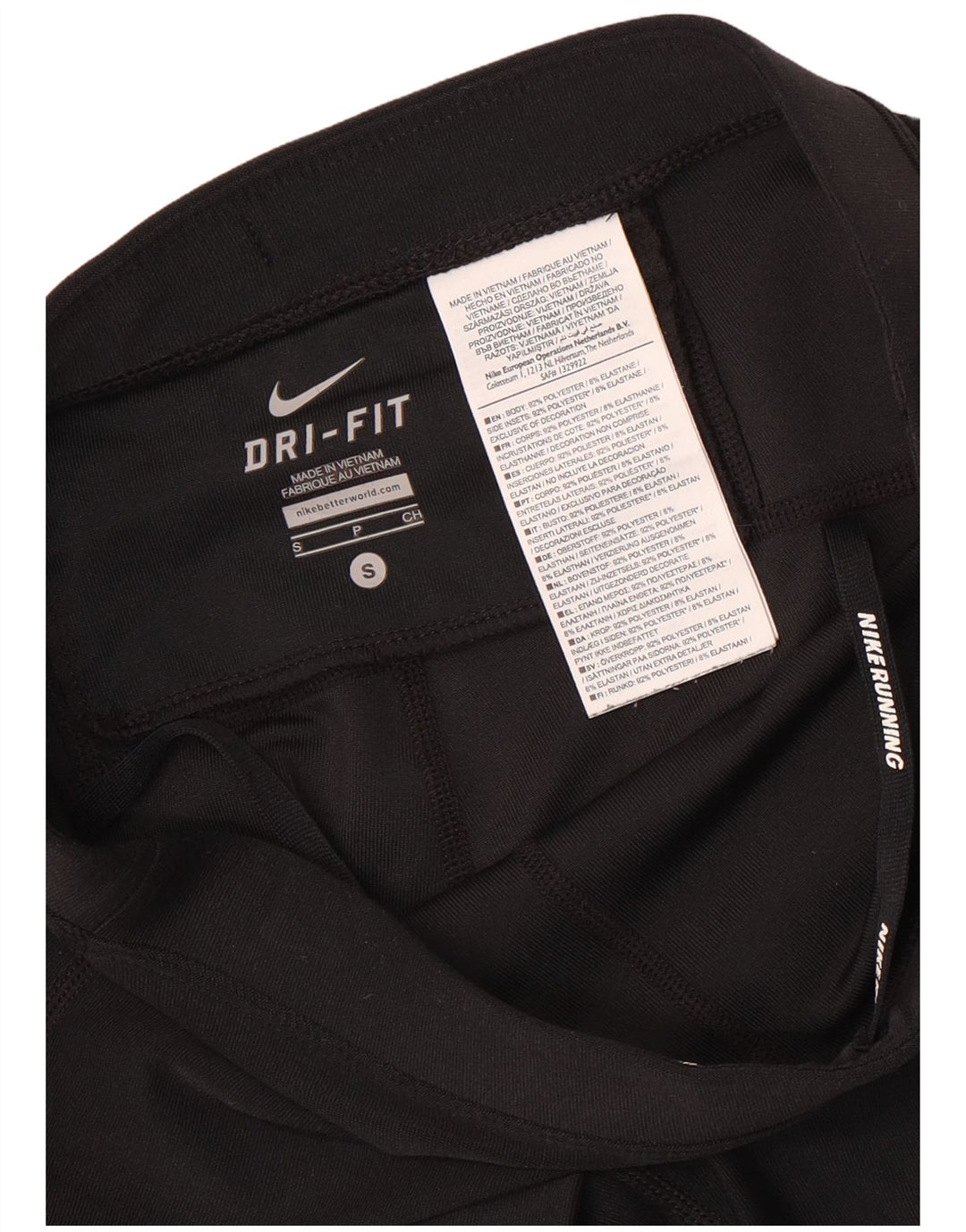 Nike Dame Dri Fit Sport Shorts UK 8 Small Black Polyester