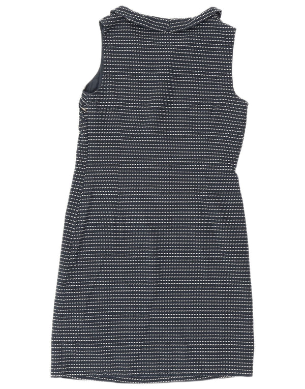 White Stuff Kvinders Ærmeløs Skede Kjole UK 10 Small Navy Blue Striped