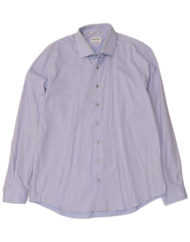 Calvin Klein Herreskjorte str. 42 Large Blue Cotton