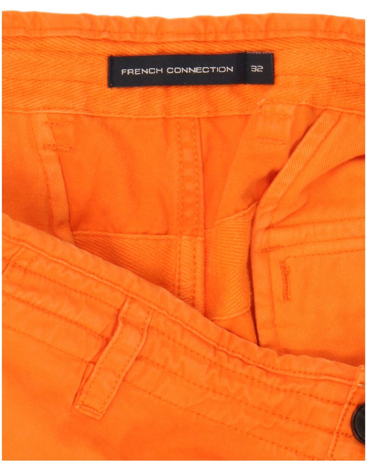 French Connection Herre Cargo Shorts W32 Medium Orange Bomuld