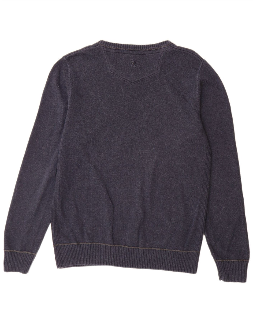 Fat Face Herre Boat Neck Jumper Sweater Medium Navy Blue Bomuld