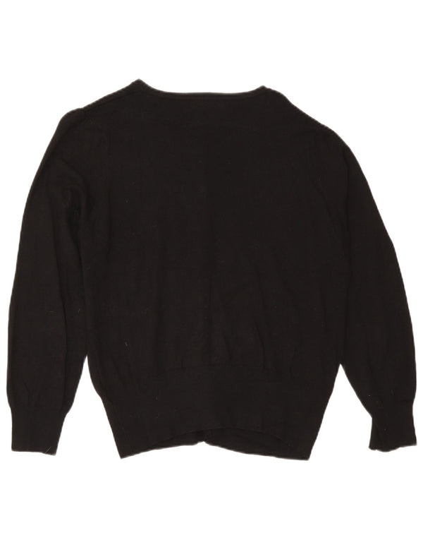 Marks & Spencer Dame Cardigan Sweater UK 18 XL Sort Viscose