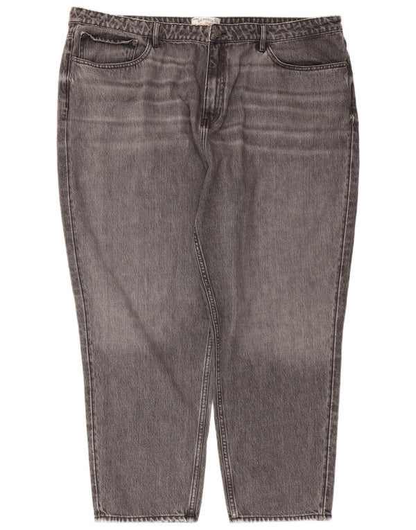 Fat Face Dame Mom Jean Cropped Jeans UK 22 3XL W44 L27 Grå Bomuld