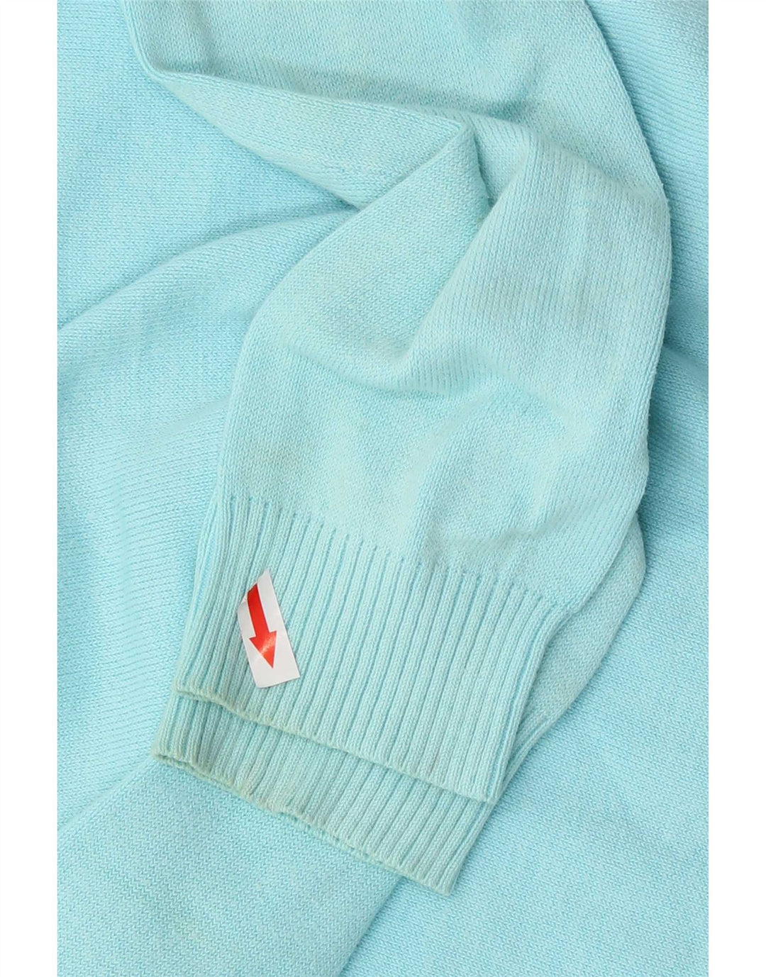 Zara Dame Cardigan Sweater UK 12 Medium Blue Bomuld