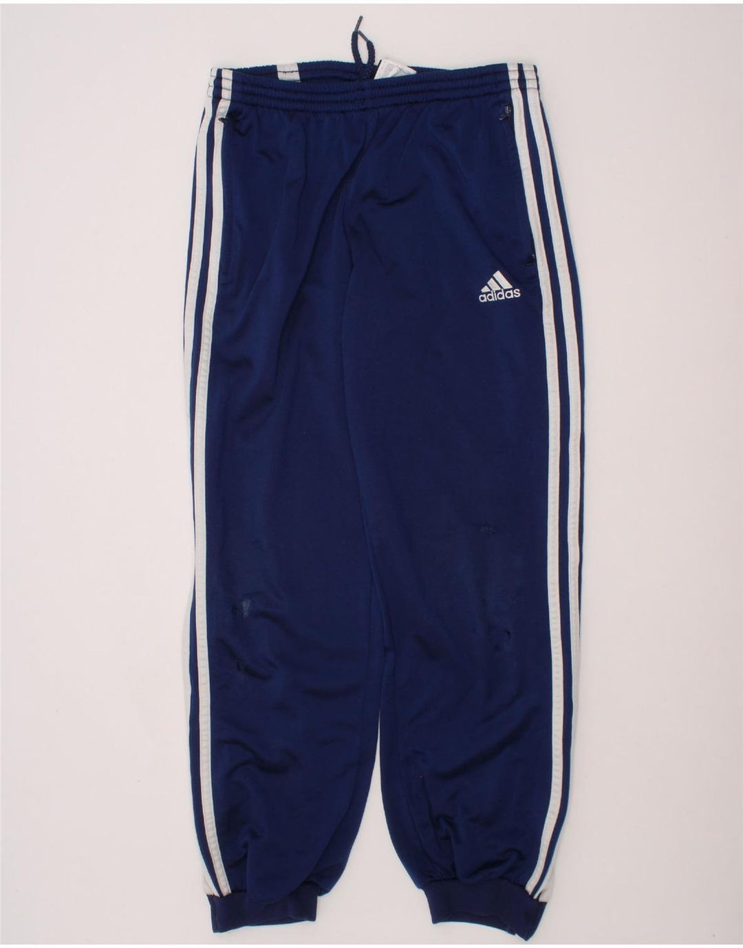 ADIDAS Boys Tracksuit Trousers Joggers 11-12 Years  Navy Blue Polyester Vintage Adidas and Second-Hand Adidas from Messina Hembry 