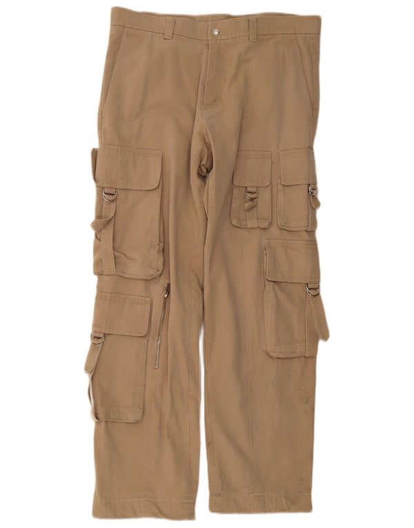 Gazzarrini Straight Cargo Bukser til mænd IT 52 XL W34 L32 Beige Bomuld