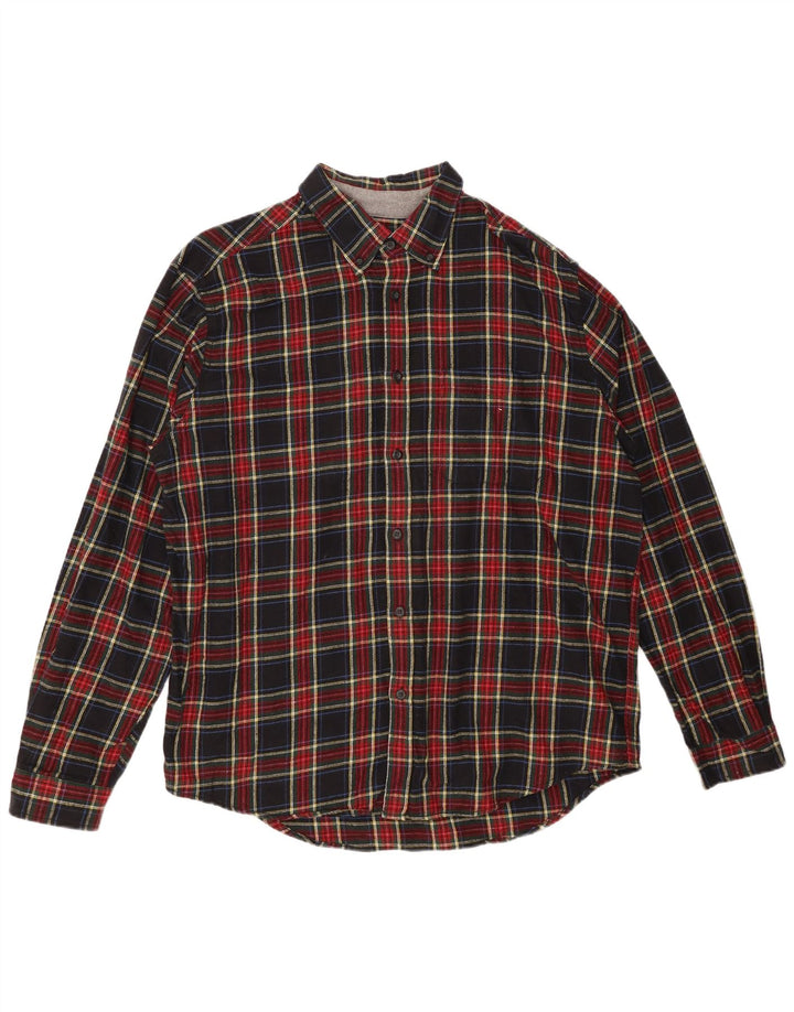 EDDIE BAUER Flannelskjorte til mænd XL Flerfarvet ternet bomuld