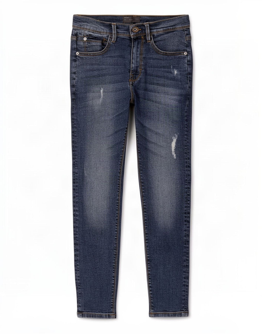 Zara Mens Distressed Slim Jeans EU 38 Small W30 L26 Blue Cotton