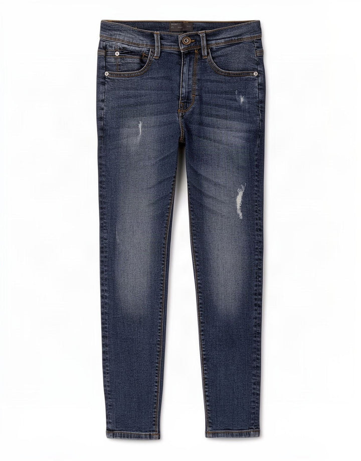 Zara Mens Distressed Slim Jeans EU 38 Small W30 L26 Blue Cotton
