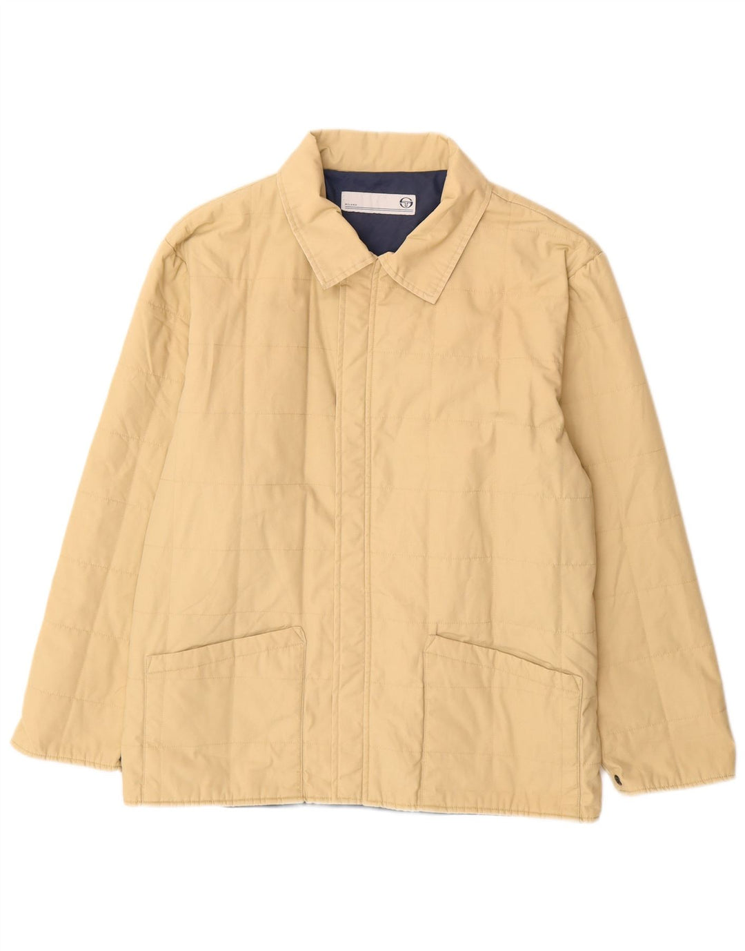 Sergio Tacchini Herre Windbreaker Jacket UK 36 Small Beige